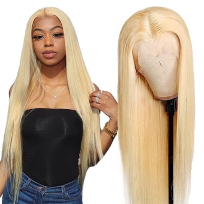 Carina 180% Human Hair Wigs 613 Blonde 13x4 Lace Front Wig For Women Straight Wig