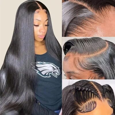 Carina True Scalp Tape Wig 13x6 HD Lace Front Wigs 150% Super Soft Silky Straight Clean Hairline For Black Women
