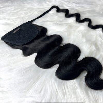 Super Deal | Carina Ponytail Human Hair Remy Straight Ponytail Hairstyles 100g 100% Natural Hair Clip in Extensions