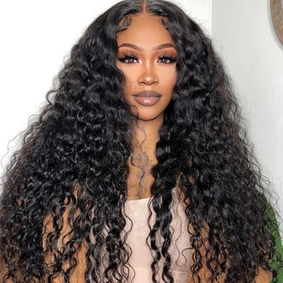 Carina Jerry Curly 13x6 Fake Scalp Lace Front Wigs 180% Density Human Hair 