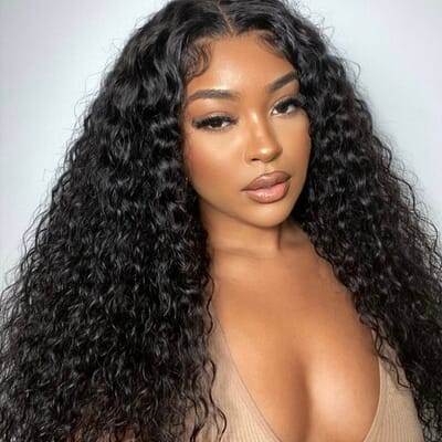 Carina Deep Wave 13x4 Lace Front Wigs 150% Density Clean Hairline 