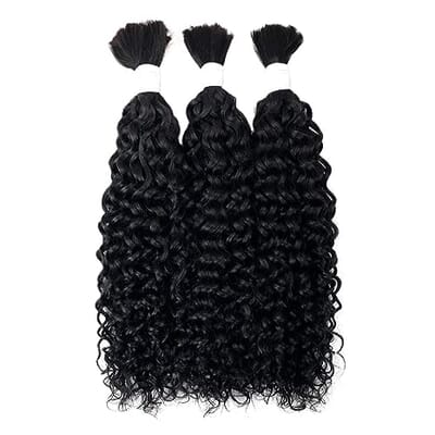 Carina Water Wave 100g/Bundle 14-30 Inch Remy Hair Bulk Hair Extensions for Braiding