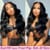 Carina 13x6 HD lace Front Wigs Invisible HD Lace Melt Skins Body Wave Human Hair 150% Clean Hairline
