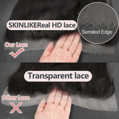 13x6 HD lace Frontal Invisible HD Lace Melt Skins Straight Only Human Hair Pre Plucked