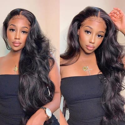 Carina Undetectable HD Lace Body Wave Real Human Hair Wigs 13x6 HD Lace Frontal Wigs 180% Clean Hairline
