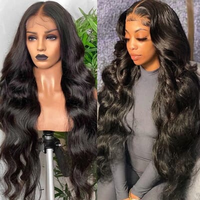 Carina 13x4 HD Front Lace Wigs Human Hair Real HD Lace Pre Plucked Body Wave 180%