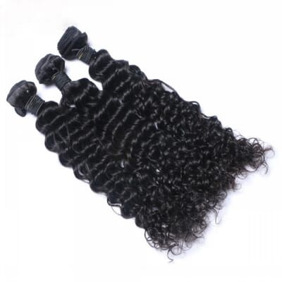Carina 10A Deep Wave Brazilian Hair Weave 3 Bundles Real Human Hair Extensions