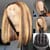 Carina Wear & Go Highlight Blonde Short Bob Lace Closure With Cap Air Wigs 4x4 Straight Bob Wig 150%