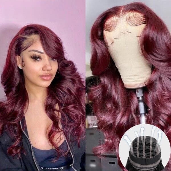 Wear Go Glueless Straight 13x4 Pre Cut Transparent Lace Front Wigs With ...