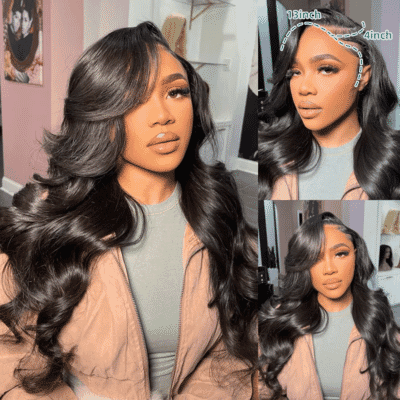 Carina 13x4 HD Lace Frontal Human Hair Wig Real HD  Body Wave 180% Density Clean Hairline