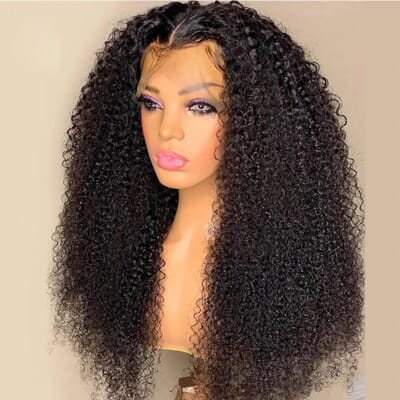 Carina Curly Virgin Human Hair 13X4 Lace Front Wigs 180% Density 
