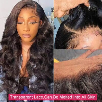 Carina Virgin Hair 13x4 Lace Front Wave Wigs 180% Density Clean Hairline Human Hair