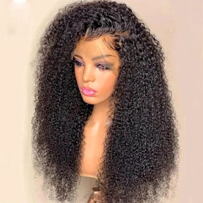Carina Curly Virgin Human Hair 13X4 Lace Front Wigs 180% Density 