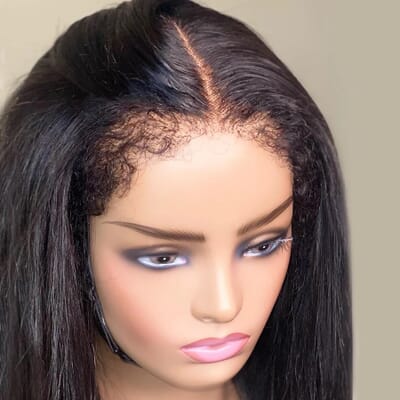 Carina 4C Edges Wig 13x4 HD Lace Frontal Wigs Glueless Lace Straight 180% Density 