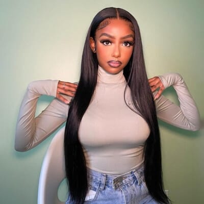 Carina 13x4 HD Lace Frontal Real HD Lace Wigs Clean Hairline and Bleached Straight 180% Density