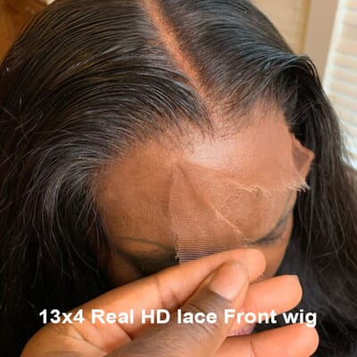 Carina Real HD Lace Clean Hairline Straight Hair 13x4 HD Lace Frontal Human Hair Wig 180%