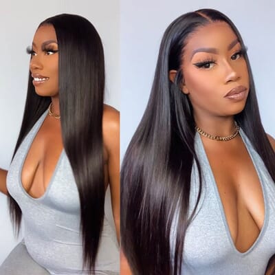 Carina Hair New Arrival Long Straight 13x4 Frontal Lace Wigs Glueless 150% Density Clean Hairline
