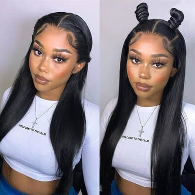Carina Wear Go Straight 13X4 Lace Front Wig Glueless HD Lace Human Hair Clean Hairline With Breathable Cap Air 180%