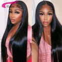 Carina 180% Straight Lace Front Wig Human Hair 13x4 HD Lace Wigs Clean Hairline