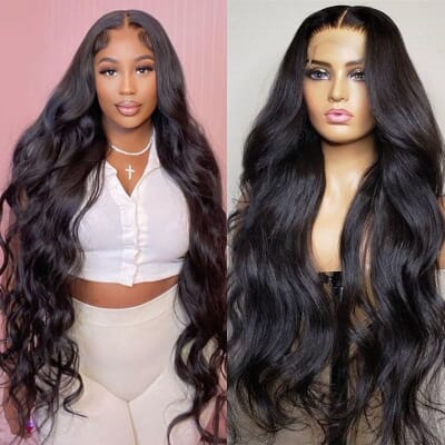 Carina 13x6 HD Lace Front Human Hair Wig Body Wave Melt Skins 180% Density Clean Hairline