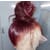Carina New invisible Strap 360 Lace Wig Human Hair 99J Burgundy Color Clean Hairline 180%